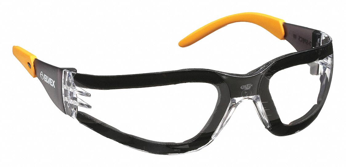 Elvex Wraparound Frame Frameless Safety Glasses 34dc31gg 15c Af Grainger 9099