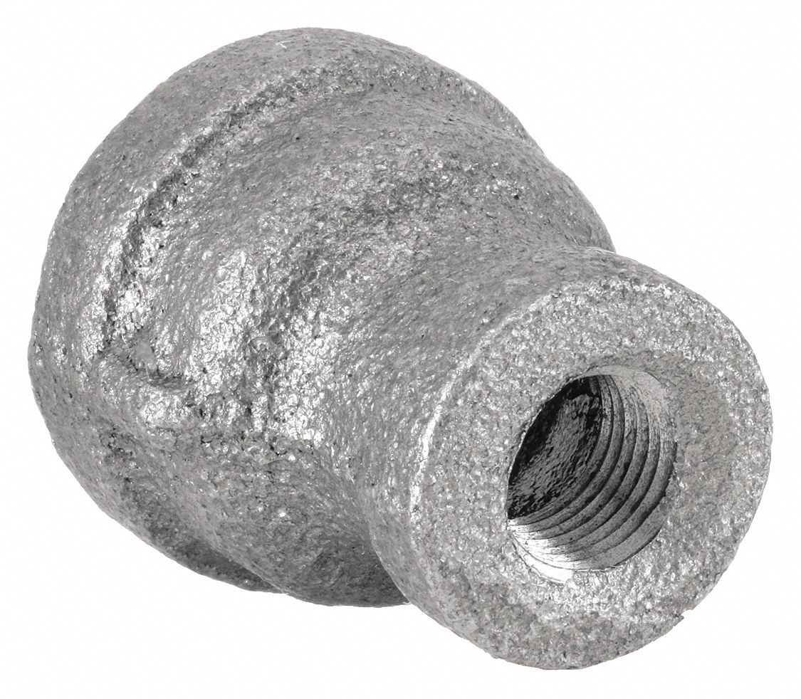 RACCORD DE RÉDUCTION, RACCORD 3/8 PO X 1/8 PO, NPT FEMELLE X NPT FEMELLE, FONTE MALLÉABLE, NOIR