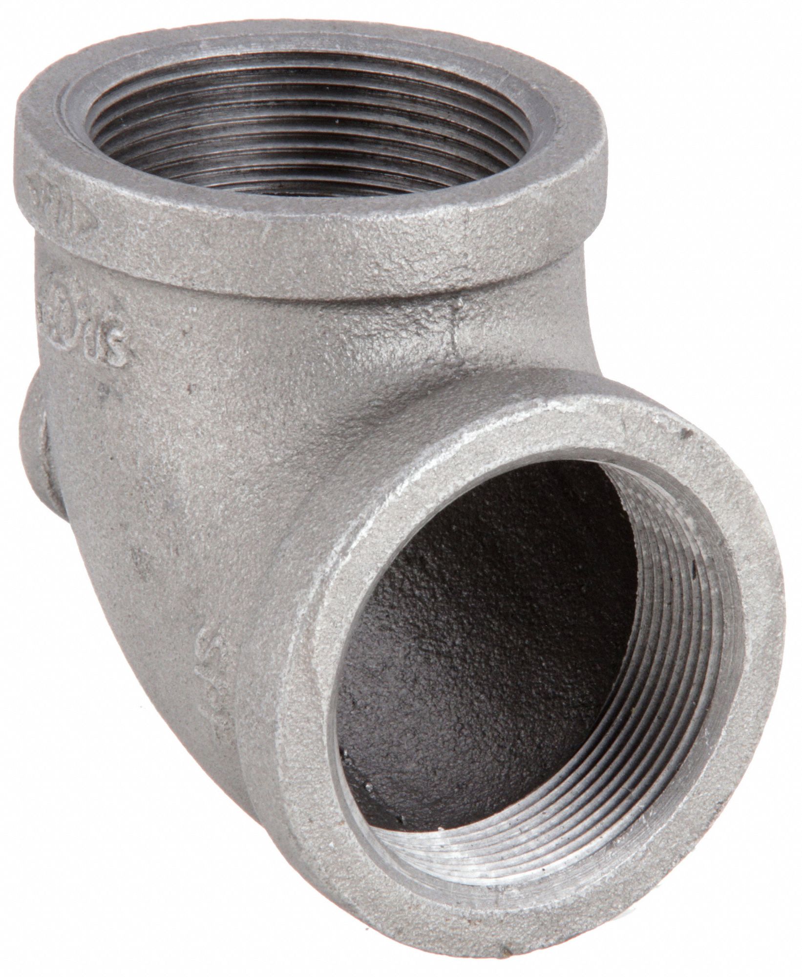 REDUCING TEE: MALLEABLE IRON, 2 IN X ¾ IN X 2 IN FITTING PIPE SIZE, CLASS 150