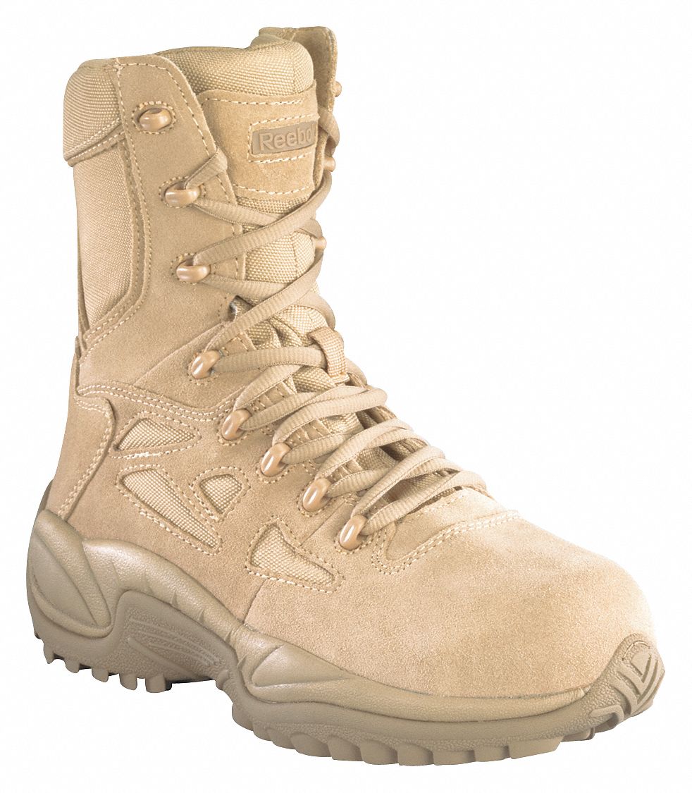 REEBOK 8 in Work Boot, 6, W, Women's, Tan, Composite Toe Type, 1 PR ...