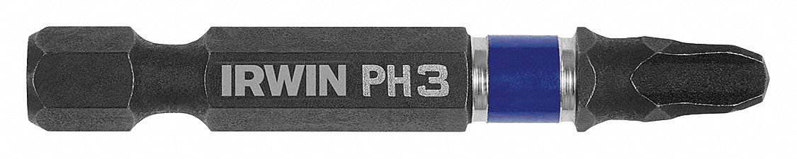 Insert Bit: Insert Bit, Imperial/Metric, PH3 Bit Industry Size, #3 Bit Size, Std, Hex, 2 PK