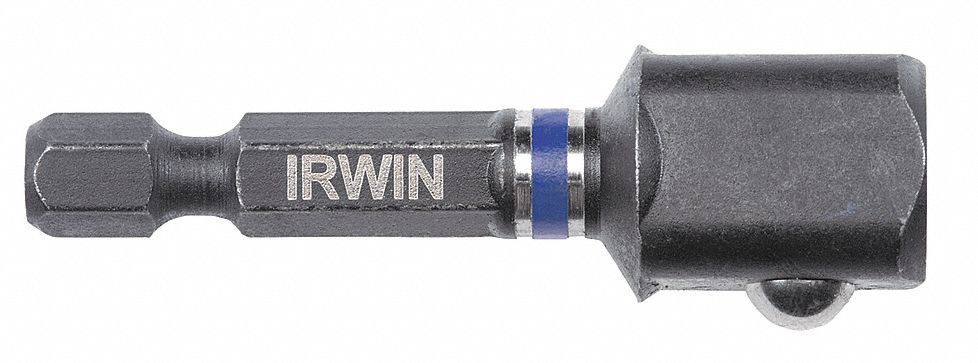 IRWIN, 1/4 in Input Drive Size, Black Oxide, Hex Drive Socket