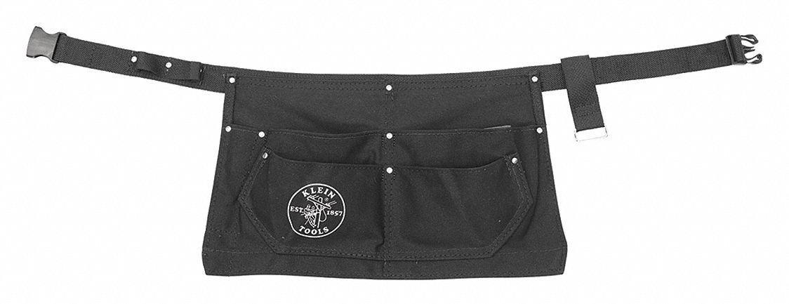 ELECTRICIAN APRON,32-46 WAIST,CANVAS,BLK