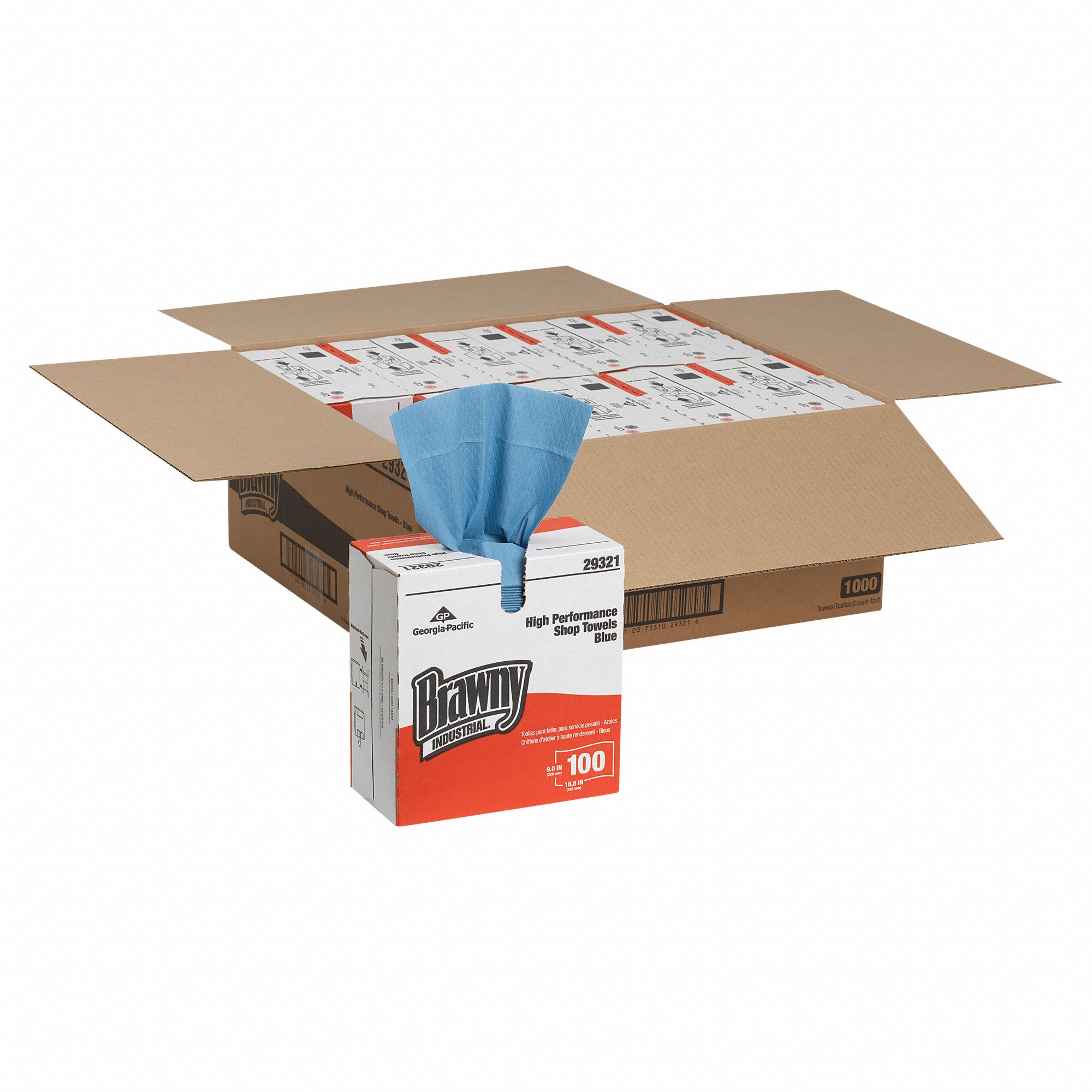 Dry Wipe, Brawny® Industrial H800, 9 in x 16 3/4 in