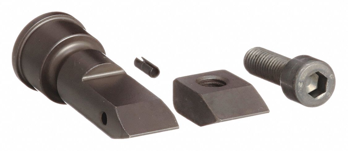 Cutter Blade Kit: For 53JH97, Fixed Blade/Movable Blade/Roll Pin/Socket Head Cap Screw