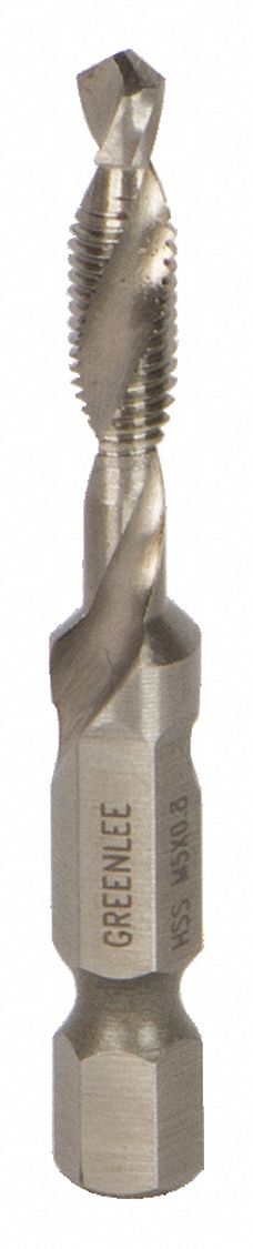 Drill, Tap, Countersink: M5x0.8 Metric, 2 1/4 in Overall Lg
