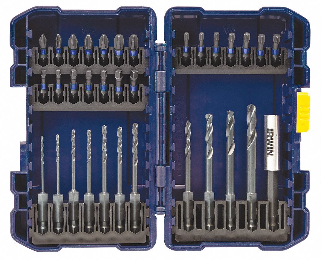 IRWIN 33Piece Screwdriver Bit Set, 1/4 in Hex Shank Size 34F742