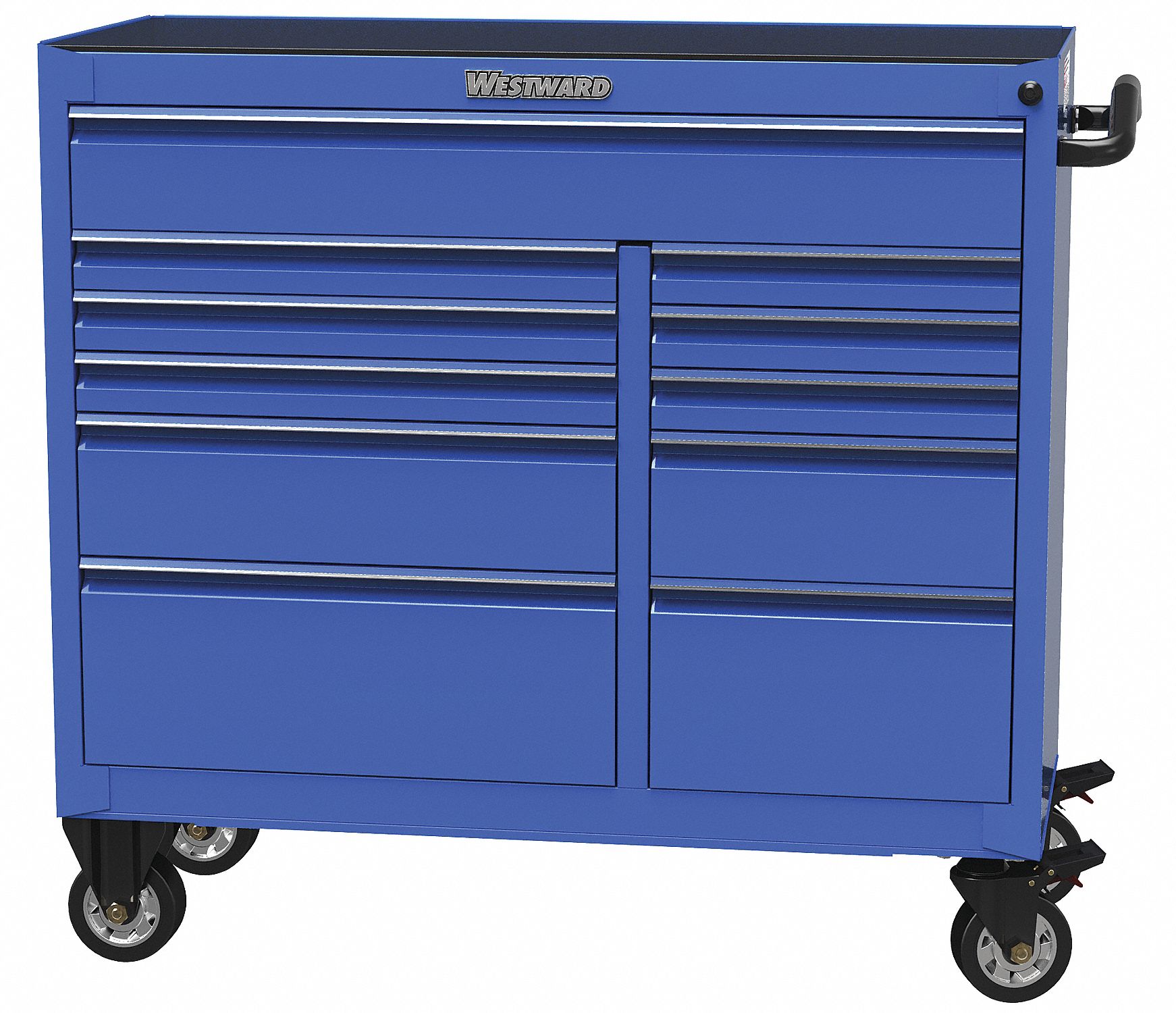 WESTWARD Rolling Cabinet, Number of Drawers 11 - 34F766|34F766 - Grainger