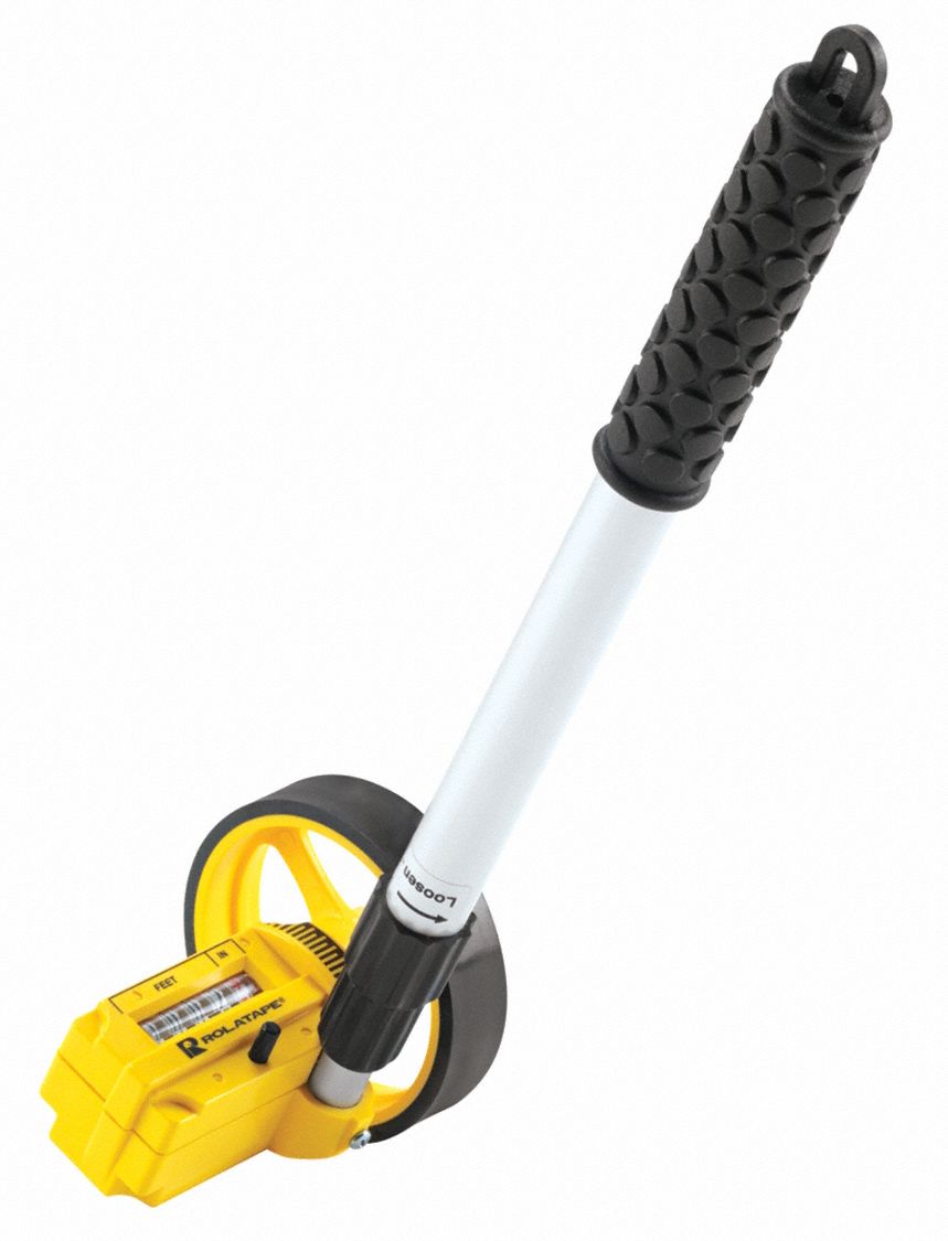 ROLATAPE Mechanical Measuring Wheel, Indoor, 1 ft Cir. Single Wheel, 4