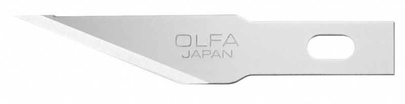 PRECISION ART BLADE, 13/16 IN BLADE L, 0.5 MM BLADE THICK, STEEL, 5/16 IN BLADE W, 100 PK