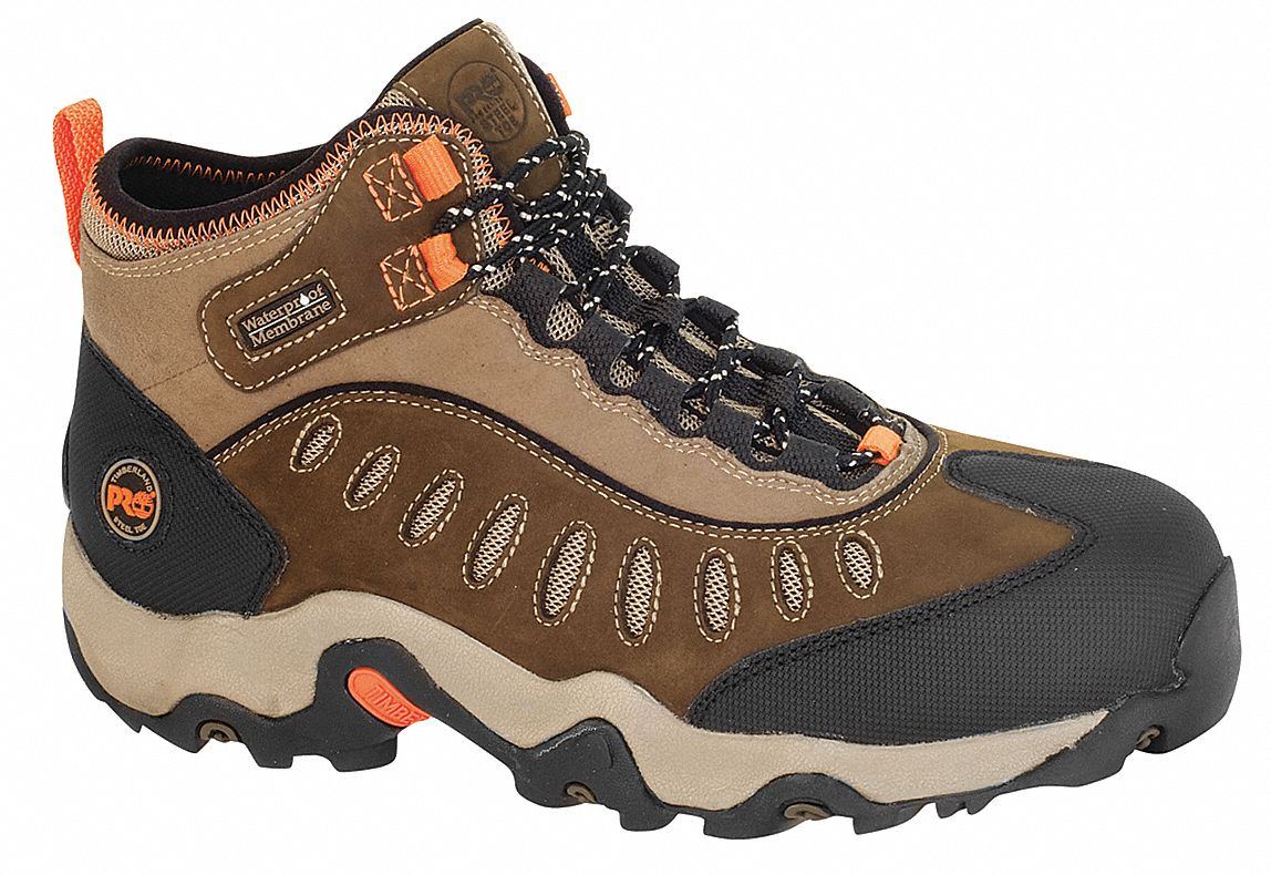 TIMBERLAND PRO Hiker Boot, 7-1/2, W, Men's, Brown, Steel Toe Type, 1 PR ...