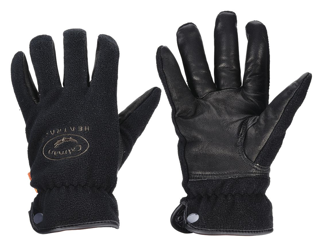 LEATHER GLOVES 2XL 11 GOAT GRAIN LEATHER PREMIUM FULL FINGER FLEECE