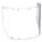 FACESHIELD VISOR, CLEAR, ANTI-FOG, ANTI-SCRATCH, PROPIONATE, MOLDED, 17X8X0.1 IN