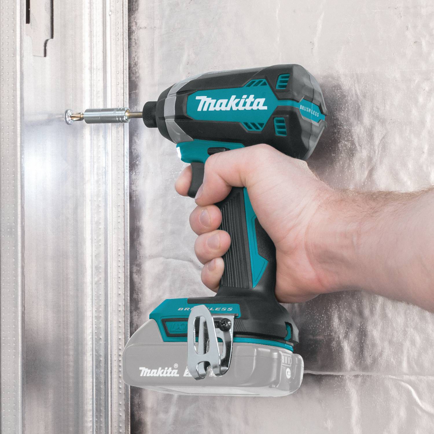 MAKITA Cordless, Impact Driver, 1/4 in Hex, 18V DC, 1,500 inlb Max