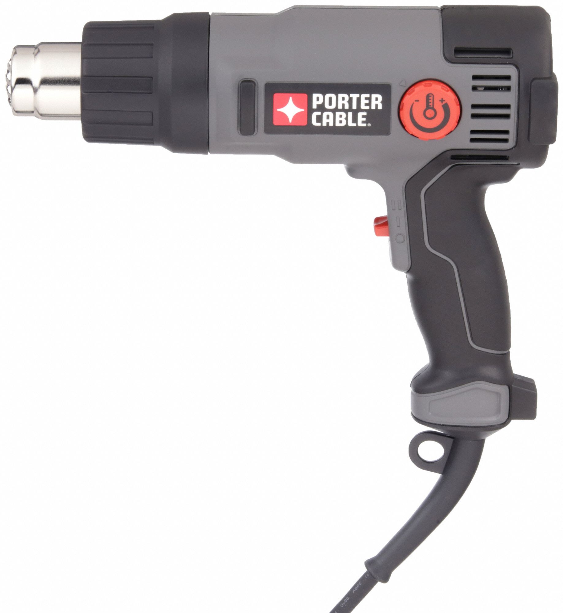 HEAT GUN, CORDED, 120V/11.7A, VARIABLE, 19 CFM, 120 °  TO 1150 °  F, SLIDE, UL, TEMPERATURE DIAL