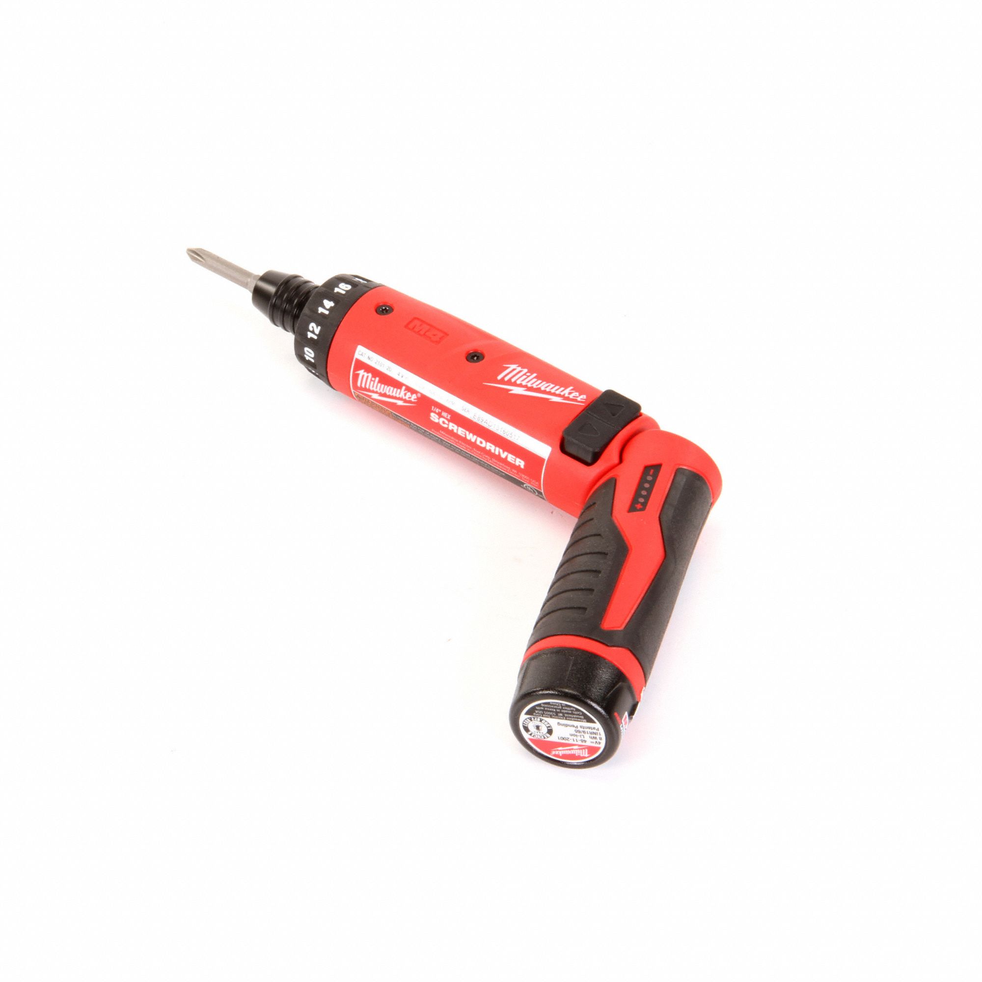 Milwaukee M4 1/4 Hex Screwdriver Kit 2 RedLithium Batteries