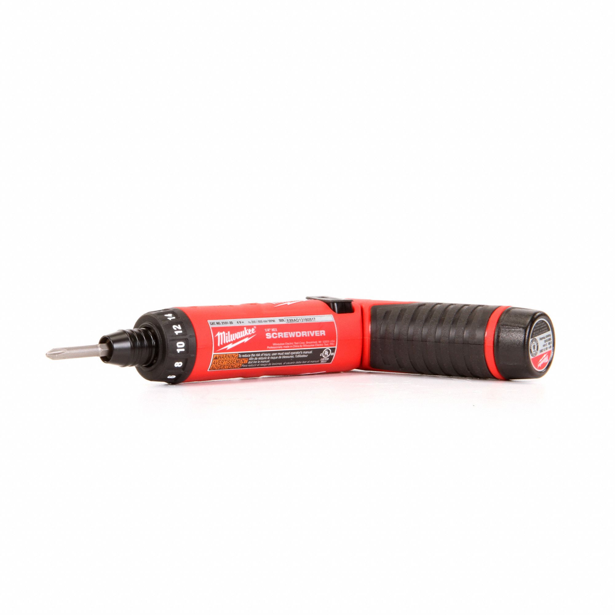 Milwaukee M4 1/4 Hex Screwdriver Kit 2 RedLithium Batteries