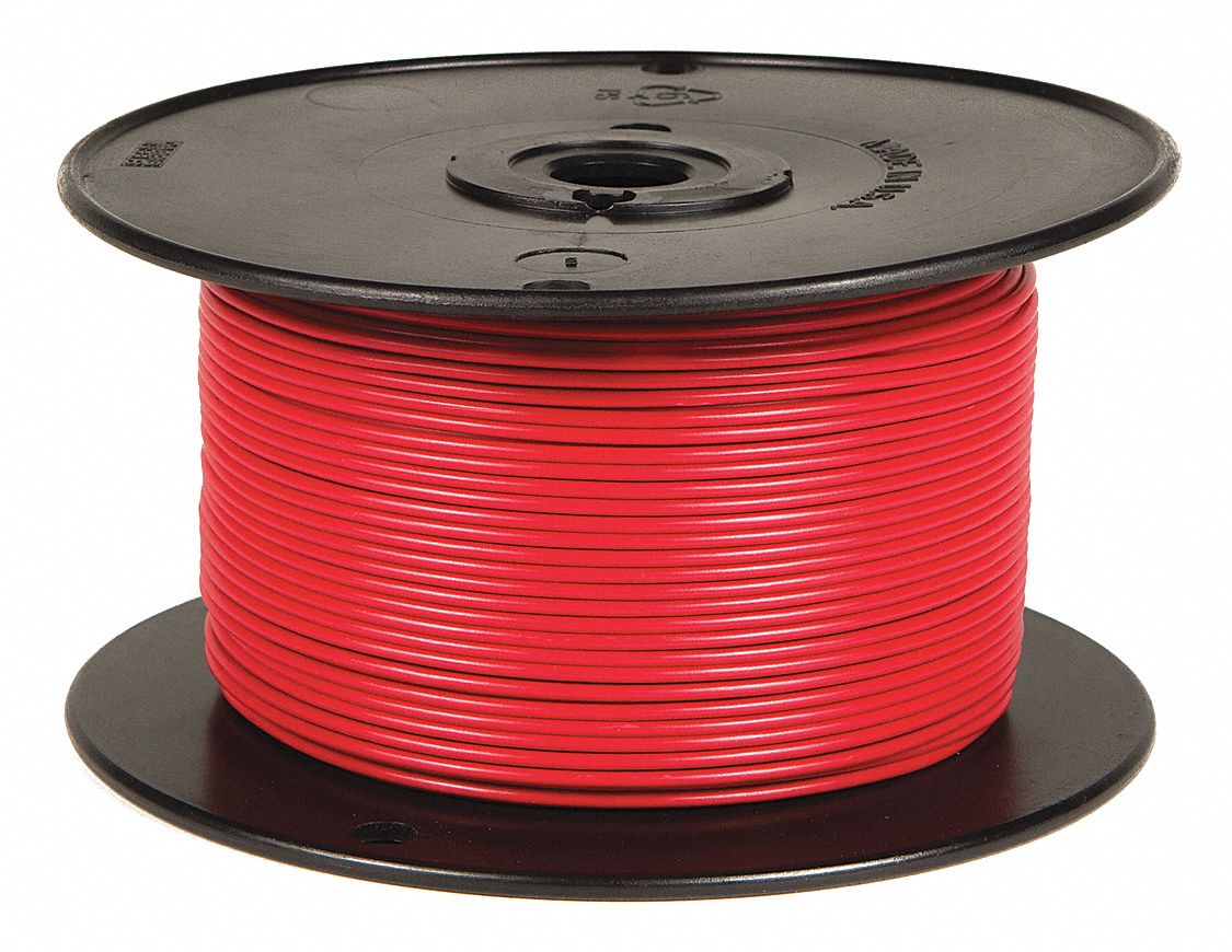0.032 Diameter Red 20 AWG GXL Automotive Copper Wire 100 Length Pack of 1