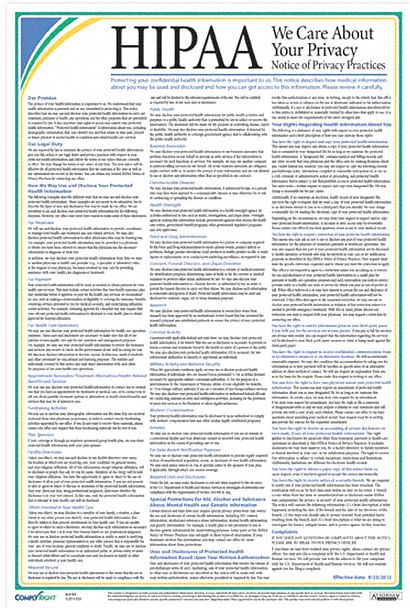 Labor Law Poster: English, Plastic, 18 in x 12 in, Healthcare Labor Law, A2123