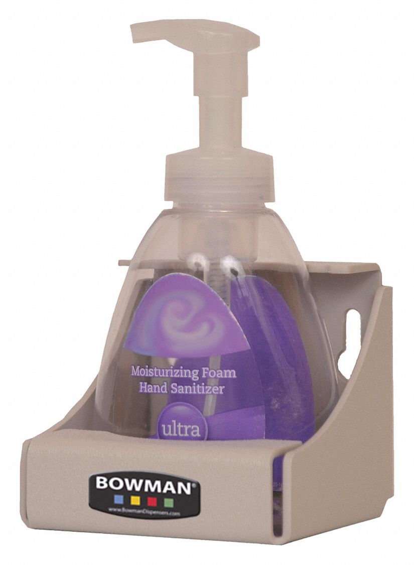 BOWMAN DISPENSERS Bottle Holder, Bottle Holder, 4 in, Beige 34GE13