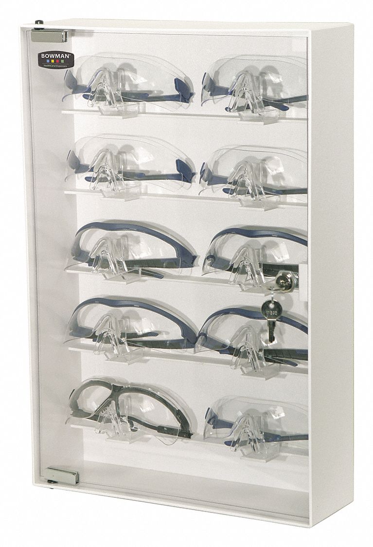34GE20 - Eyewear Cabinet White/Clear