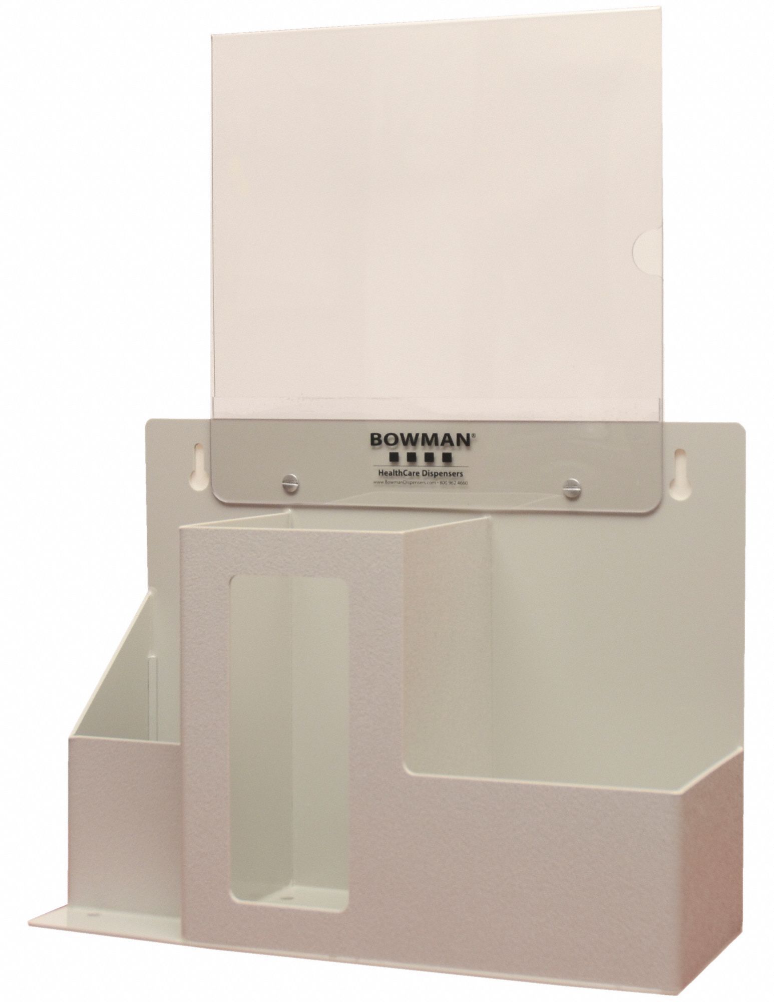 Infection Prevention Station: 15 in Overall Wd, 5 3/4 in Overall Dp, Plastic