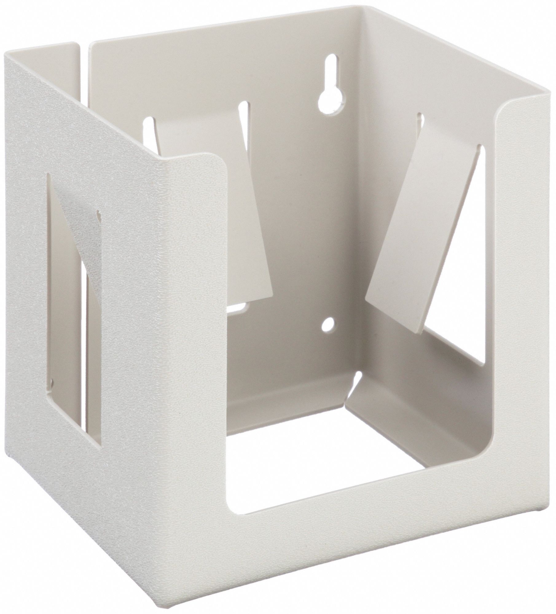 Face Mask Dispenser: ABS Plastic, Beige, 7 1/8 in H x 6 3/4 in W x 5 3/4 in D