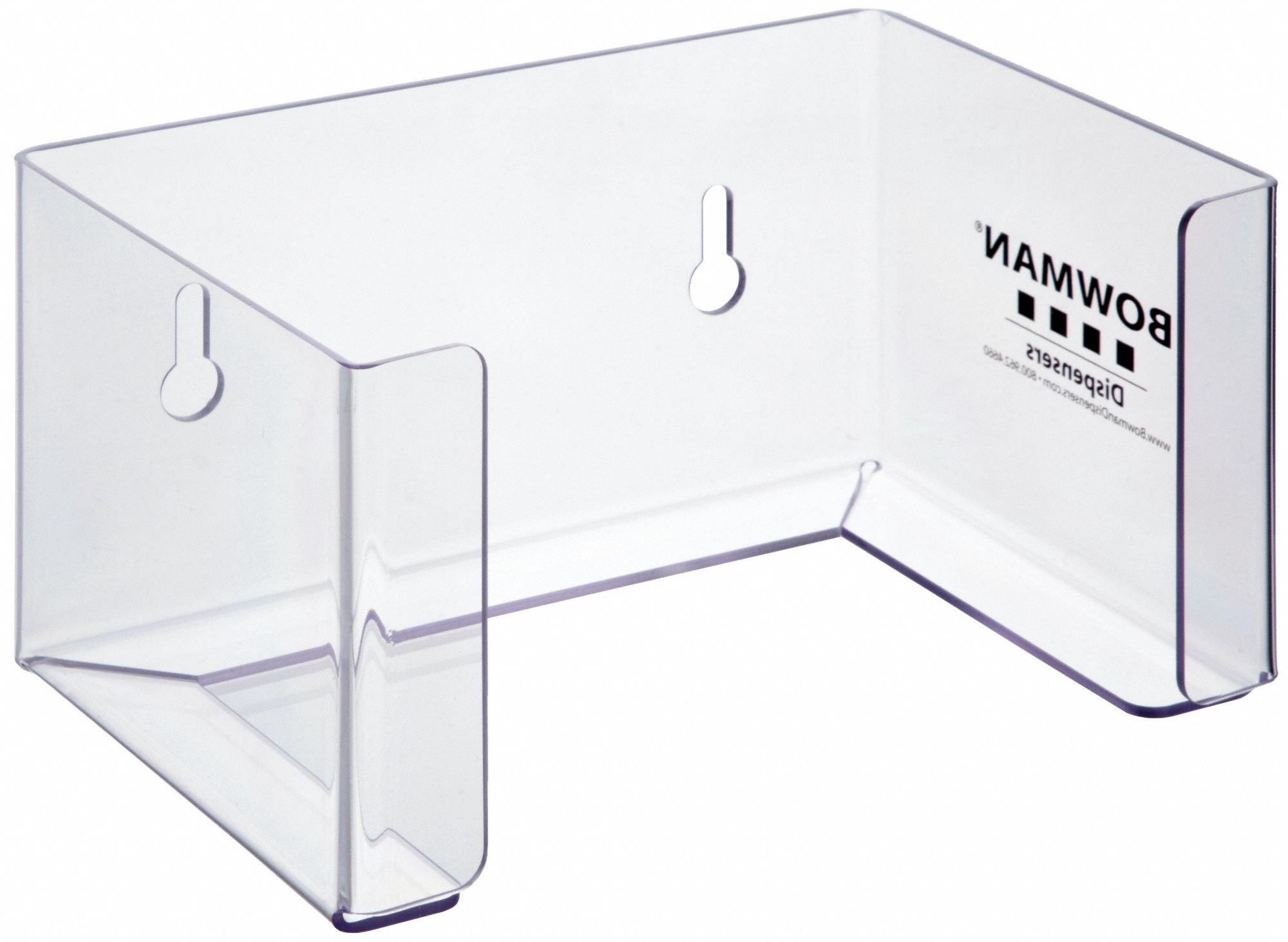 BOWMAN DISPENSERS, PETG Plastic, Clear, Face Mask Dispenser 34GE43FP