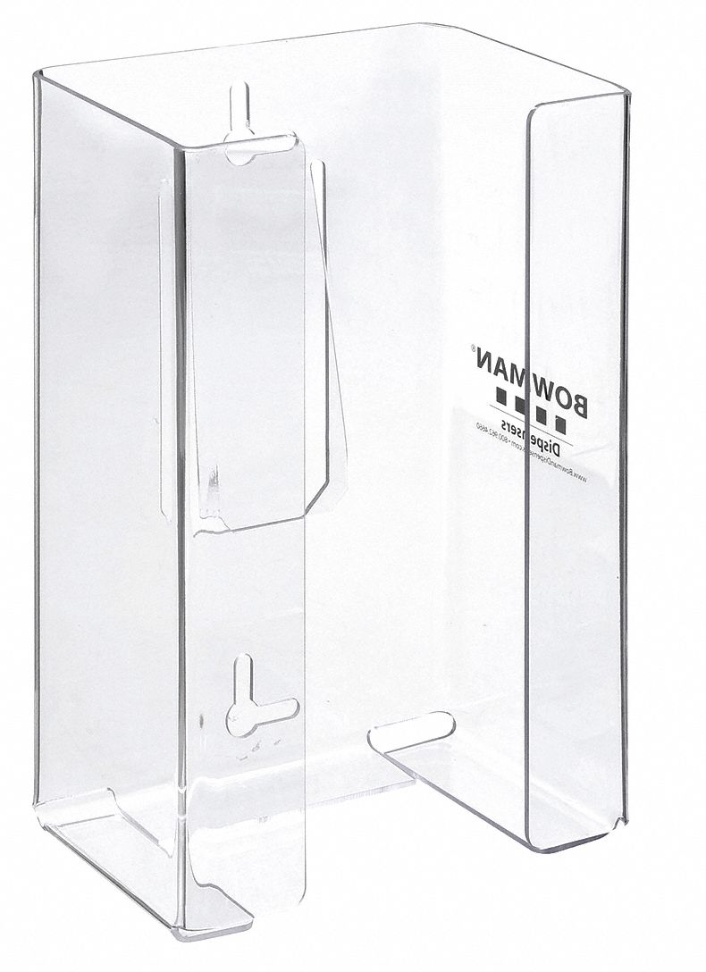 Glove Box Dispenser, PETG, 6-41/64 in. W