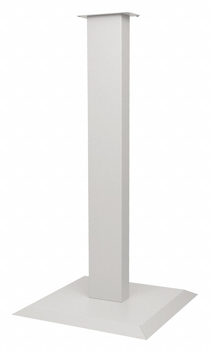 36-1/16 in H x 18 in D x 18 in W Steel Floor Stand, White