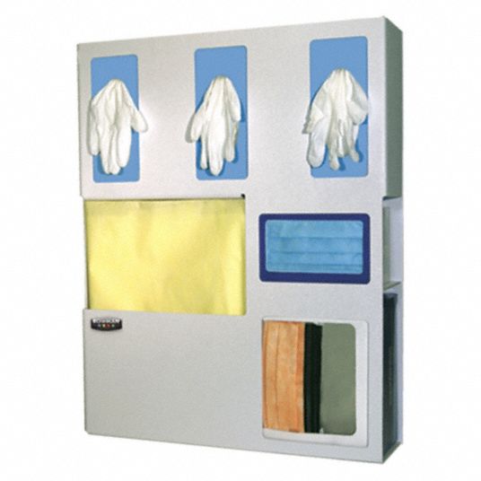 BOWMAN DISPENSERS, 6 Compartments, 25 1/4 in Overall Ht, Protection ...