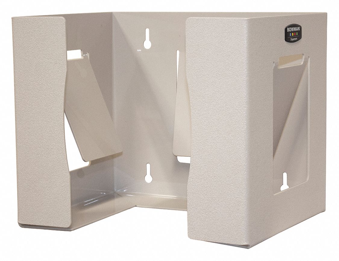 Protection Dispenser: Wall, 12 1/2 in x 9 7/8 in x 10 1/8 in, ABS, Tan