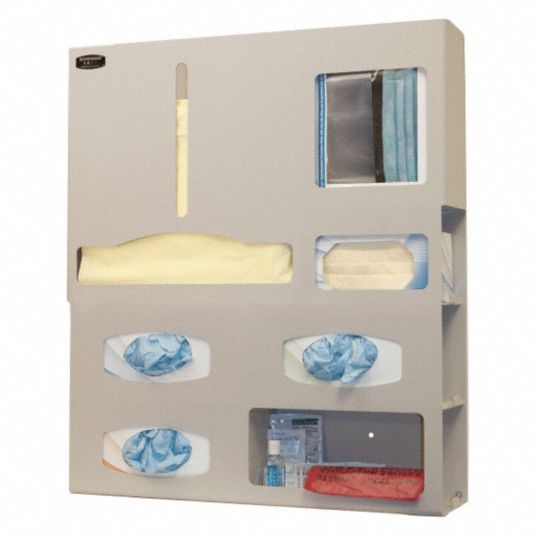 BOWMAN DISPENSERS, 7 Compartments, 26 5/8 in Overall Ht, Protection ...