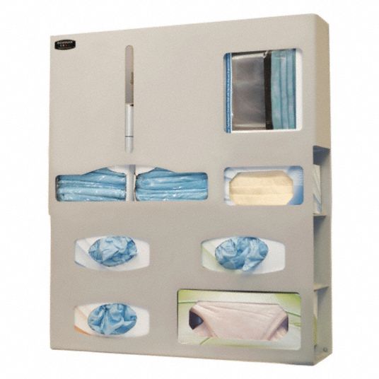 BOWMAN DISPENSERS, 7 Compartments, 25 5/8 in Overall Ht, Protection ...