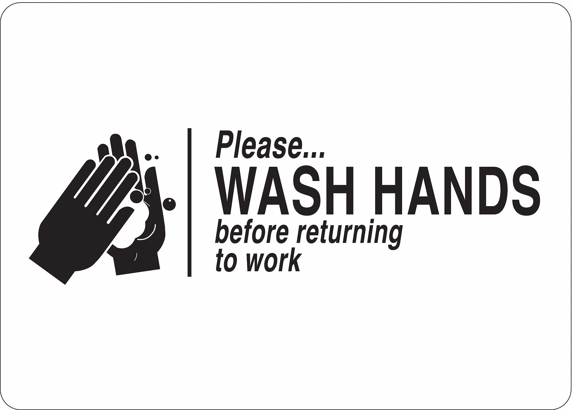 Restroom Sign, 10 In. H x 14 In. W, Alum.