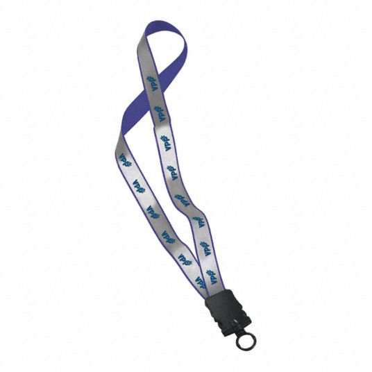 Quality Resource Group Breakaway Lanyard, Blue, Pk 10 - 34gn51