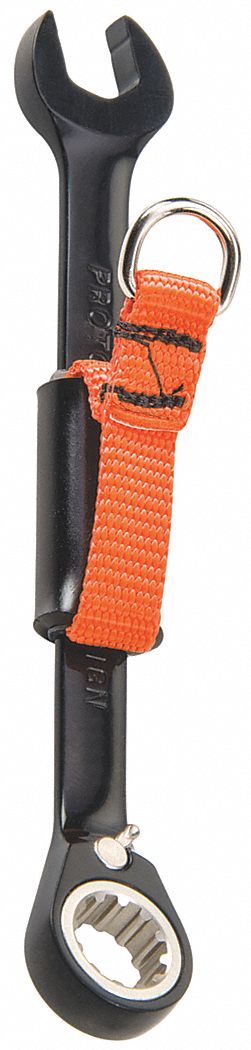 Combination Wrench: Alloy Steel, Black Chrome, 18 mm Head Size, 9 1/4 in Overall Lg, Offset