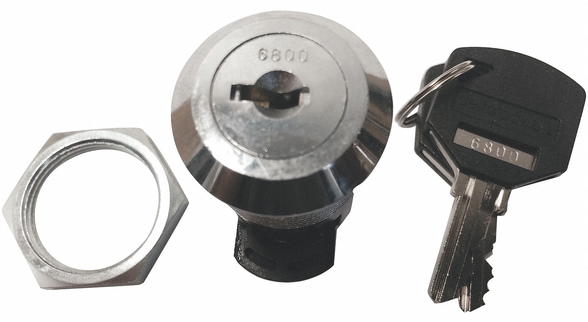 DELTA LOCK, Spring Loaded Latch, Disc Tumbler Cam Latch Lock 34GU47G
