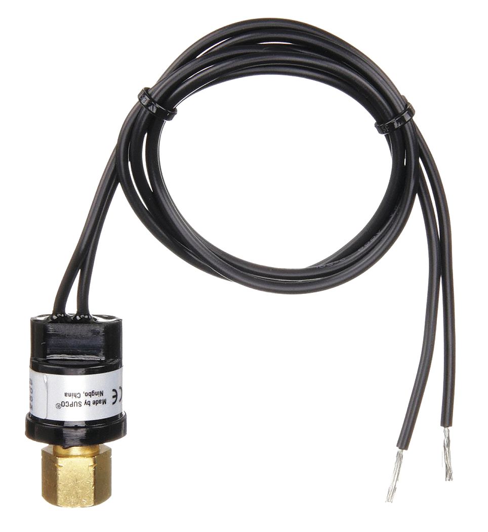 Pressure Switch: Fan Cycling, Auto Reset, 210 psi to 275 psi, Close on Rise, SPST
