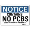 Notice: Contains No PCBs (Polychlorinated Biphenyls) Signs