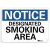 Notice: Designated Smoking Area Signs