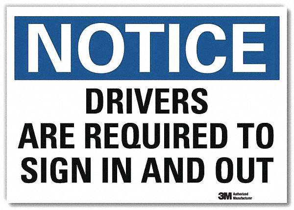 Reflective  Loadiing & Unloading Label: Aluminum, 10 in x 14 in Nominal Sign Size, Engineer Grade