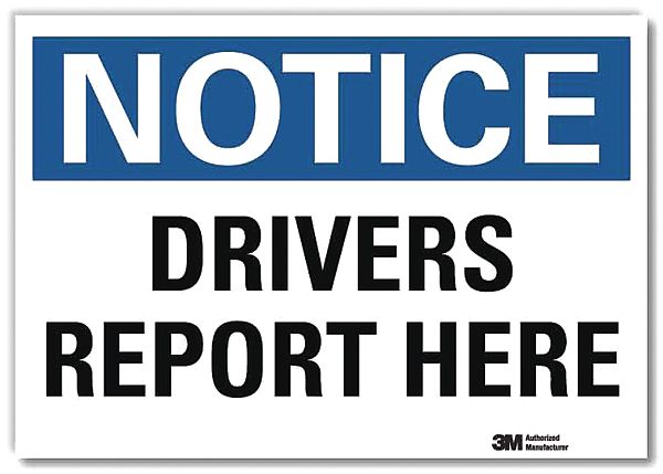 Reflective Loadiing & Unloading Label: Aluminum, 10 in x 14 in Nominal Sign Size, Engineer Grade