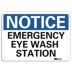 Notice: Emergency Eye Wash Station Signs