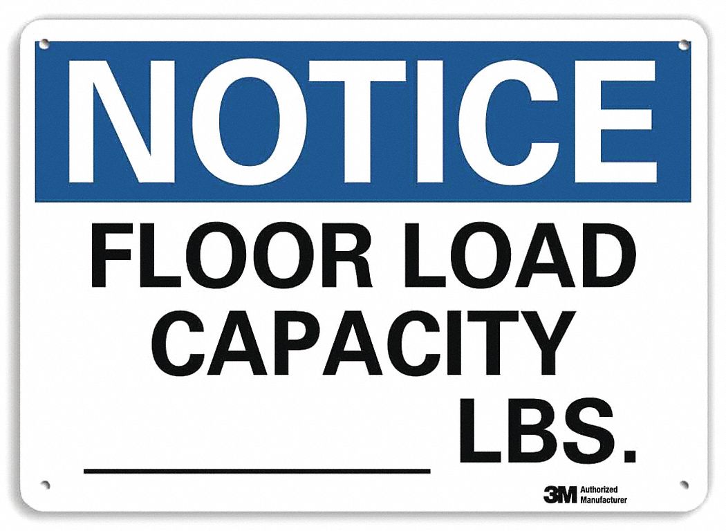 Notice Sign: Plastic, Mounting Holes Sign Mounting, 7 in x 10 in Nominal Sign Size, 0.055 in Thick