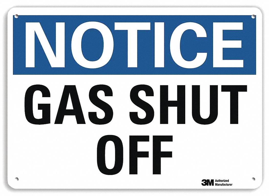 Notice Sign: Plastic, Mounting Holes Sign Mounting, 7 in x 10 in Nominal Sign Size, 0.055 in Thick