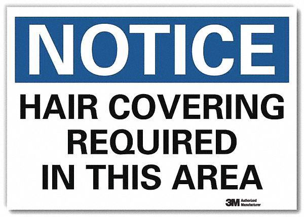 Notice Sign: Reflective Sheeting, Adhesive Sign Mounting, 7 in x 10 in Nominal Sign Size