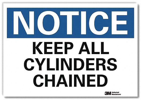 Notice Sign, 5 in x 7 in, Rflct Sheeting