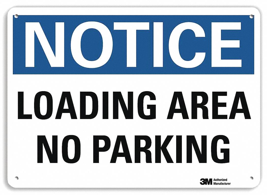 LYLE Non-reflective Loadiing & Unloading Sign, Sign Format Traditional ...