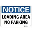 Notice: Loading Area No Parking Signs image